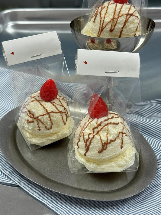 Ice Cream Ball with Strawberry