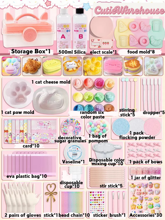 Taba Squishy Craft Kit Everything You Need Handmade Silicone Taba Squishy Stress Relief Squishy Toy